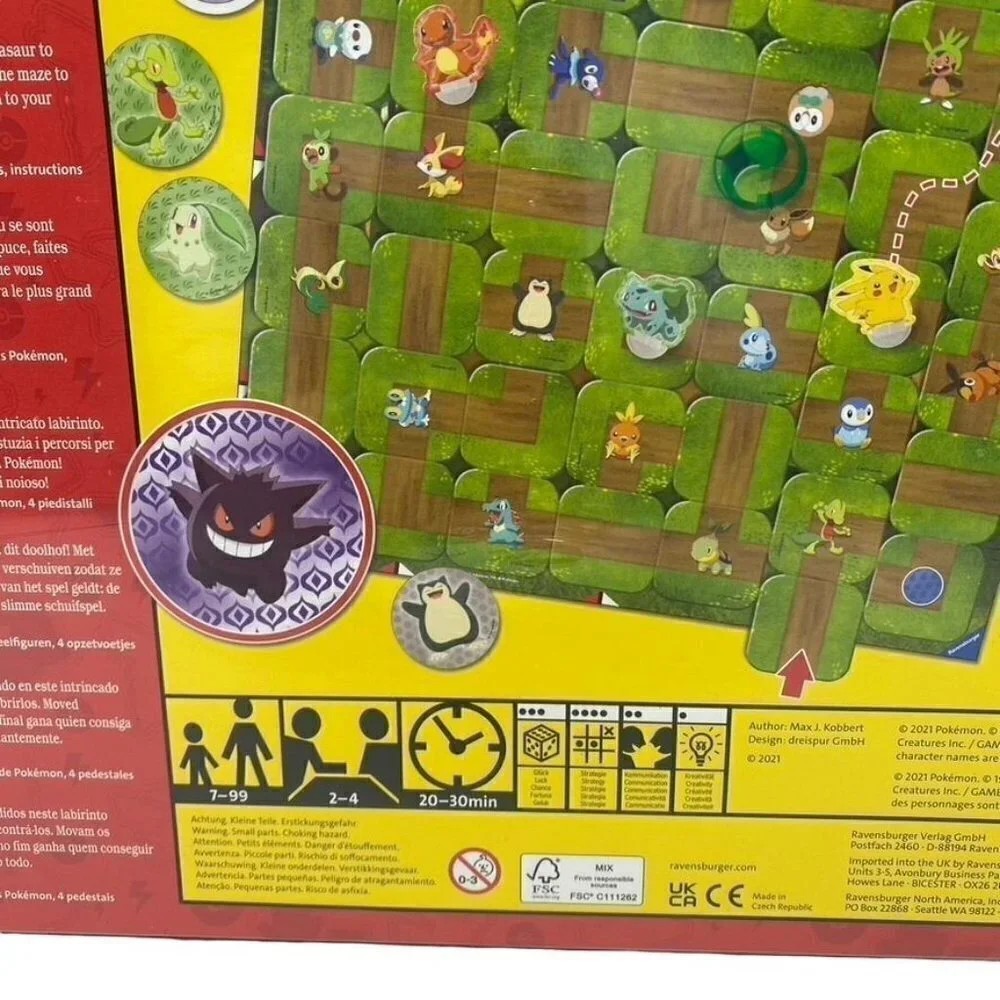 Ravensburger Pokémon Labyrinth Family Board Game for Kids & Adults Age 7 & Up